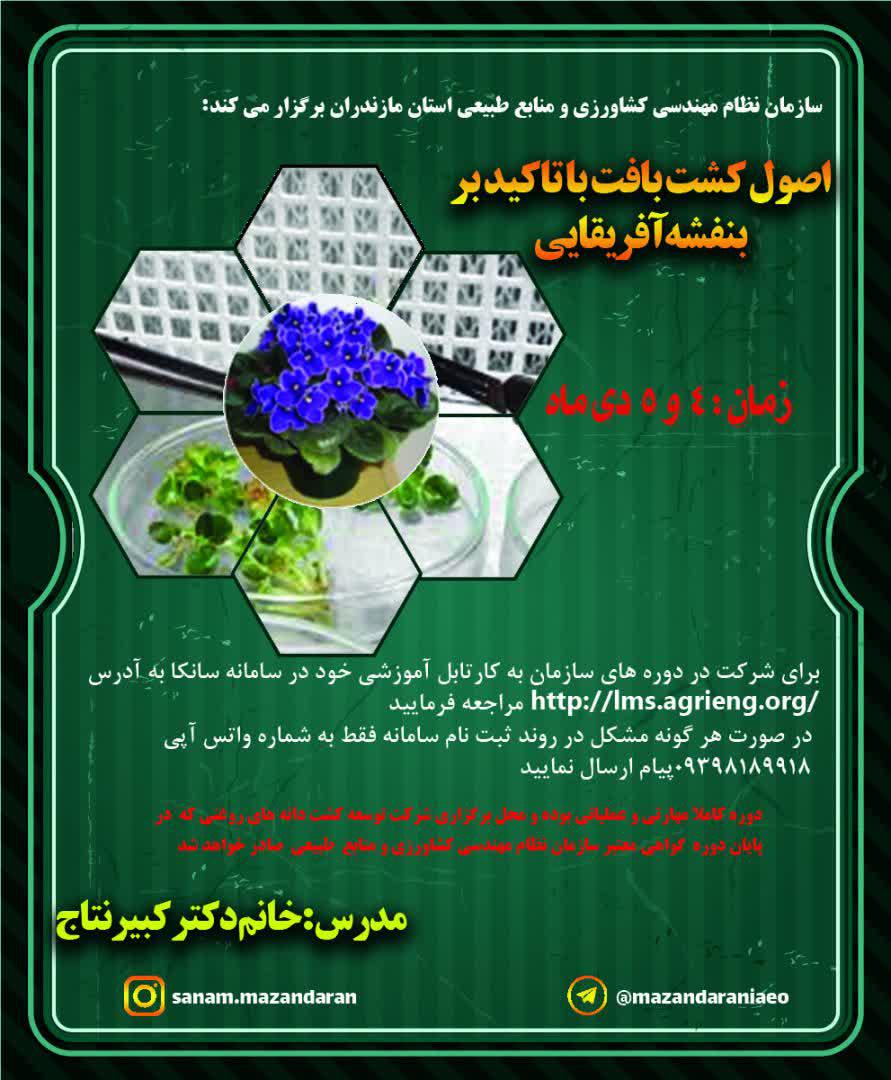 برگزاری کارگاه آموزشی کشت بافت 