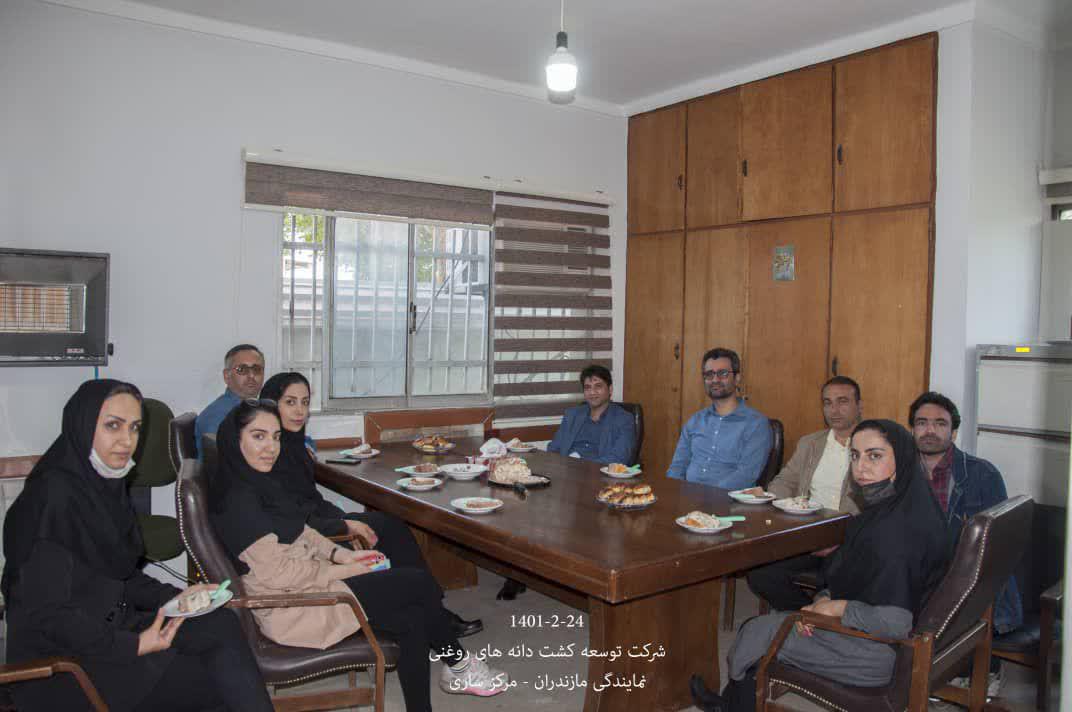 بازدید مدیر عامل محترم شرکت توسعه کشت دانه های روغنی از نمایندگیهای استان مازندران و گلستان 