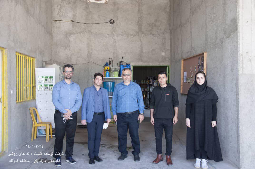 بازدید مدیر عامل محترم شرکت توسعه کشت دانه های روغنی از نمایندگیهای استان مازندران و گلستان 